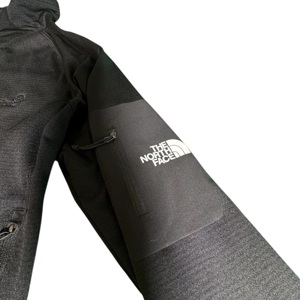 The North Face Men’s XL Jacket Full Zip Black Fleece Lined Logo Arm TransUnion - Picture 5 of 12